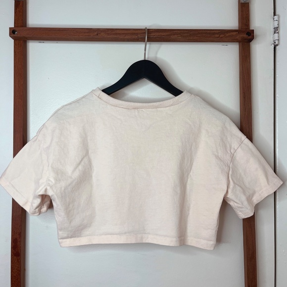 Embroidered Cropped Tee - Picture 3 of 3